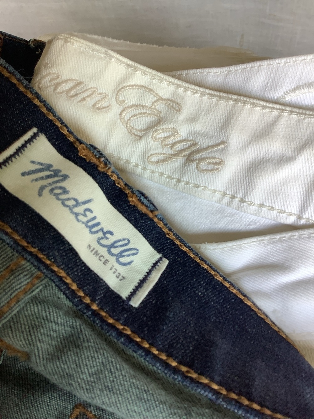 Denim Pair ~ Madewell 1937 & @merican 
eagle outfitters